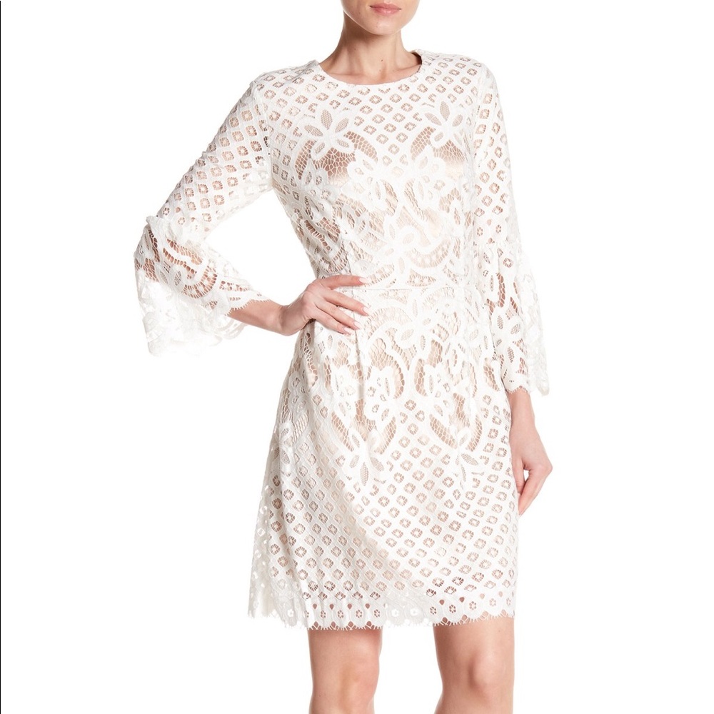 Lace midi dress